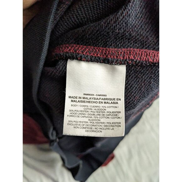 Nike Hoodie Red Sportswear Full Zip Marled Cotton Blend Mens Size XXL - Picture 8 of 11